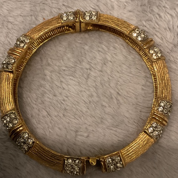Kenneth Jay Lane Gold Bracelet with Silver Accents - Picture 3 of 5